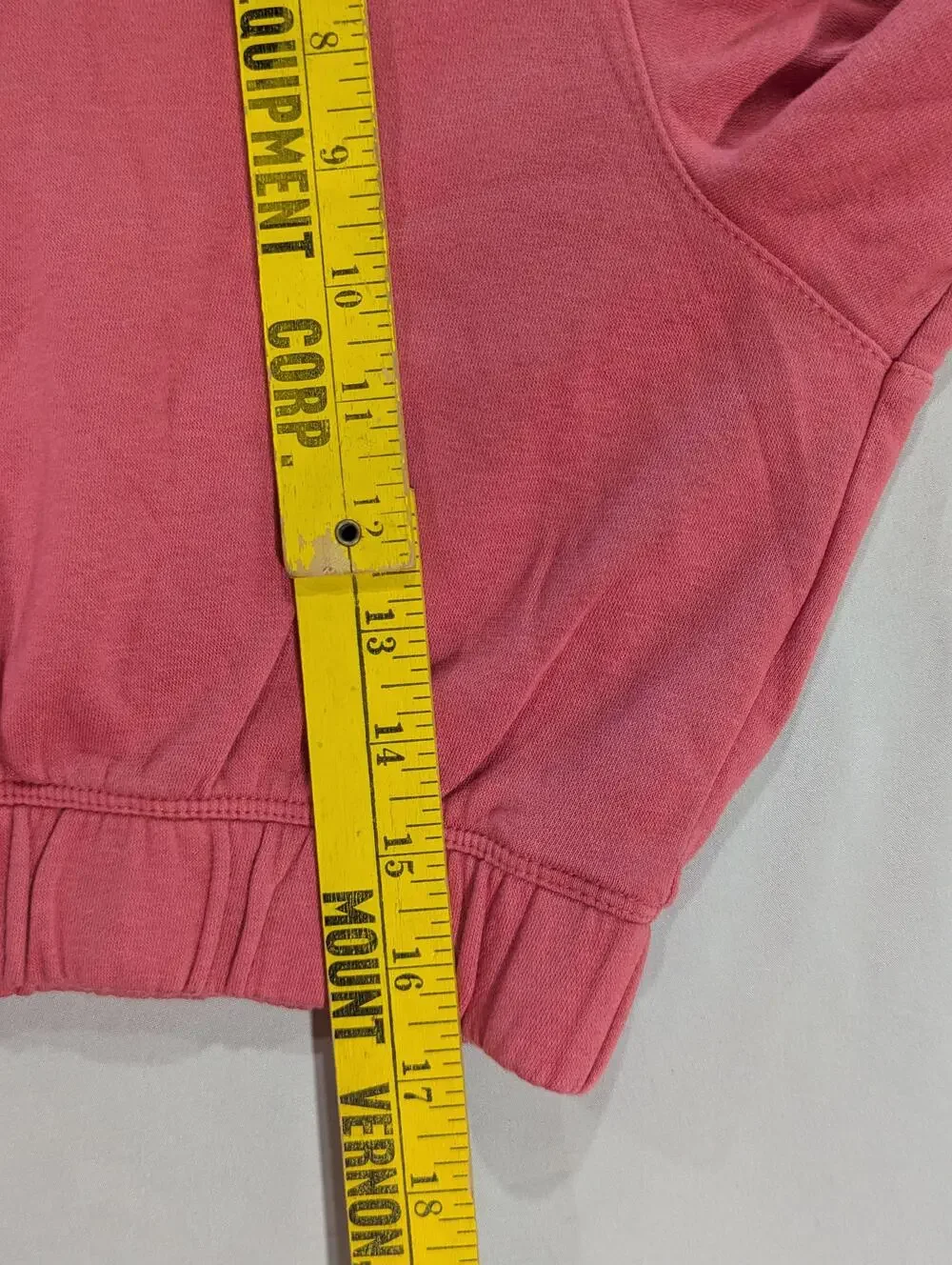 Nike Sweatshirt Womens M Pink Fleece Cropped Swoosh Logo Crewneck Athletic